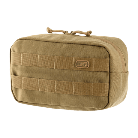 M-Tac vaakasuuntainen Utility-laukku Cordura 1000D:stä MOLLE-kiinnityksellä ja vetoketjuilla, sopii ulkoiluun ja lääkintävarusteille.