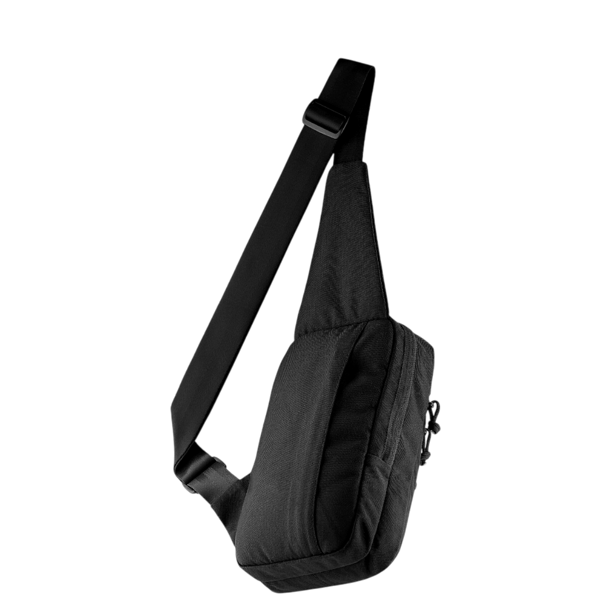 M-Tac Carry Sling Taske Elite Gen.IV i sort med justerbar rem designet til skjult våbenbæring med universelt velcro-hylster. Komfortabel skuldertaske.