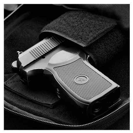 M-Tac Carry Sling Taske Elite Gen.IV, universaali Velcro-kotelo, suunniteltu piilotettuun aseenkantoon, galleria, positio 1, musta materiaali