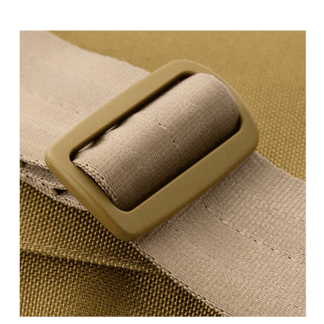 M-Tac Carry Sling Taske Elite Gen.IV, khaki nylon, Velcro, vahva solki ja säädettävä remmi, galleria, positio 1