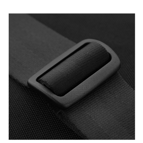 M-Tac Carry Sling Taske Elite Gen.IV, musta nylon, Velcro, tiheästi kudottu säädettävä remmi ja vahva solki, galleria, positio 1