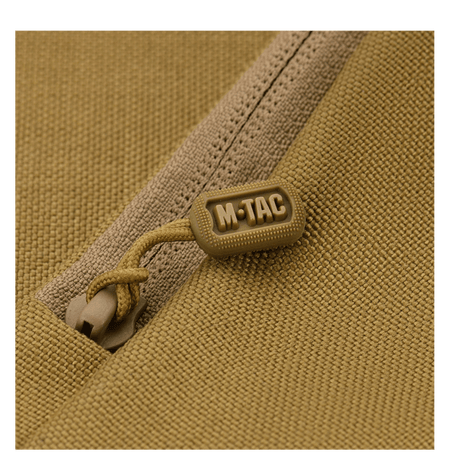 M-Tac Carry Sling Taske Elite Gen.IV med Velcro, khaki nylon, yksityiskohtainen vetoketjuvedin ja kestävä ompelu, galleria, sijainti 1.