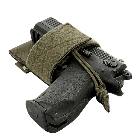 M-Tac CCW Hylster – modulaarinen universal-holsteri khaki-värisestä materiaalista Velcro hook ja loop, galleria, sijainti 1, diskreettiin kantamiseen.