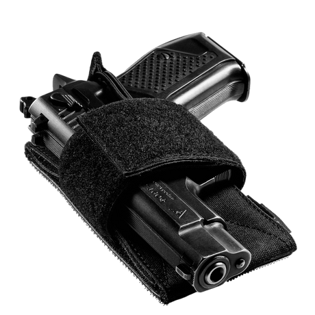 M-Tac CCW Hylster – modulaarinen universal-holsteri mustasta nylonista Velcro-hookilla, suunniteltu diskreettiin kantamiseen, galleria, sijainti 1.