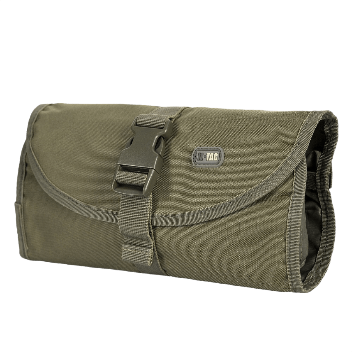 M-Tac Toilettaske i grøn med kompakt design til opbevaring af personlige hygiejneartikler, perfekt til rejser og daglig brug.