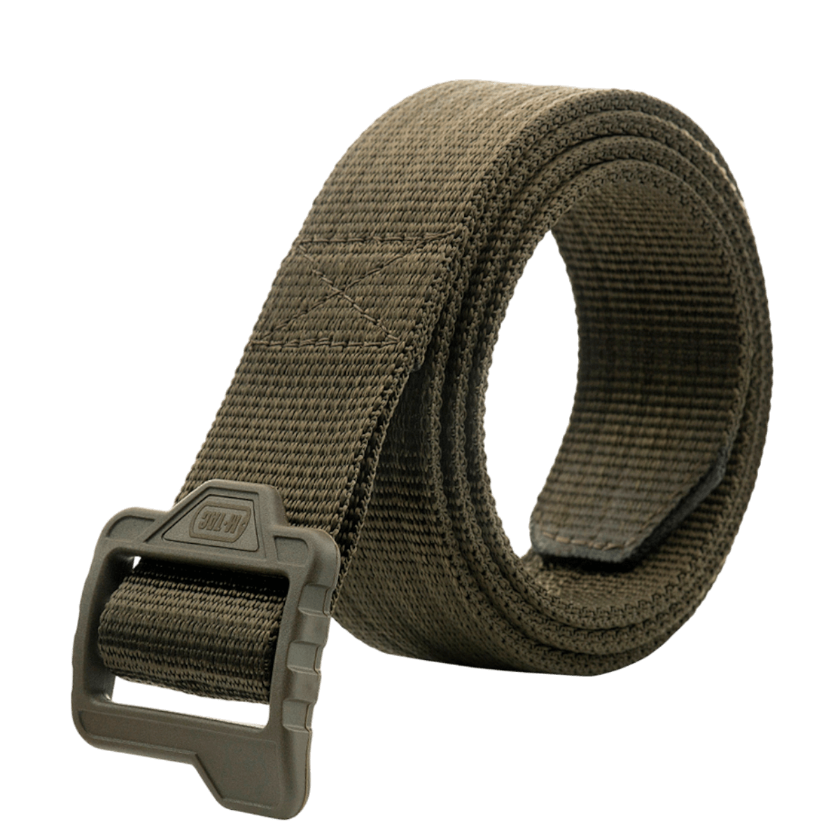 M-Tac Double Duty Taktisk Bælte i robust nylon med polymer spænde, designet til holstre og taskebæring, ideel til langvarig brug.