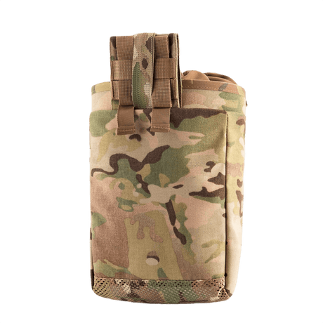 M-Tac Mag Drop Pouch Elite maastokuvioisena turvalliseen lippaankäsittelyyn MOLLE-kiinnikkeillä.