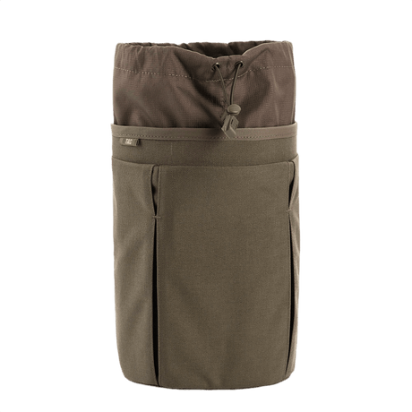 M-Tac Mag Drop Pouch Elite nopeaan lippaiden vaihtoon MOLLE-kiinnityksillä, armeijanruskea väri, varusteiden turvallinen kiinnitys.