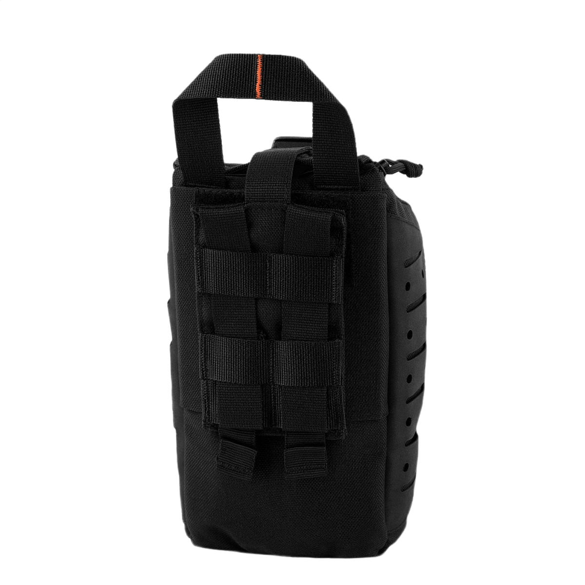 M-Tac Medical Pouch Elite Rip Off - taktisk førstehjælpstaske i sort med hurtig adgang og elastiske stropper til organisering