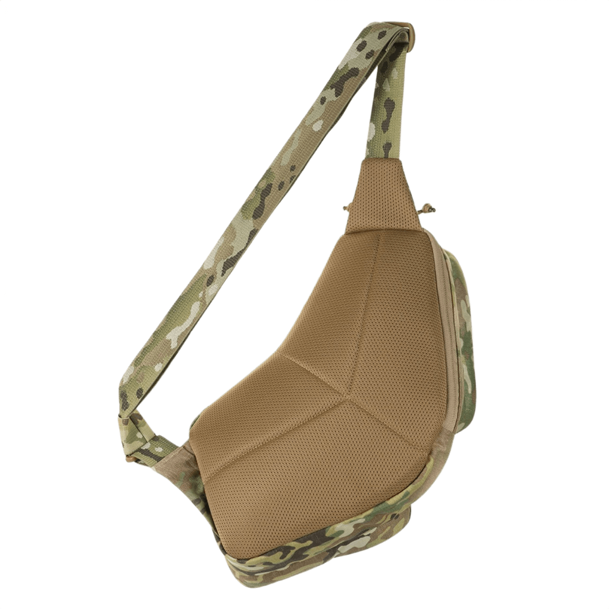 M-Tac Bat Wing Bag Elite med camouflage-design, holdbar Cordura 500 MS materiale, YKK lynlåse, ideel til militær brug og opbevaring.