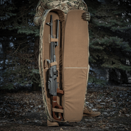 M-Tac Gun Backpack Case 125 cm Gen.II Elite metsään sopivana asekuljetukseen, tukeva muotoilu ja taktisia säilytysmahdollisuuksia