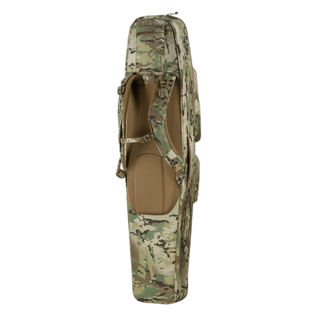Camouflage M-Tac Gun Backpack Case 125 cm Gen.II Elite pystyssä sivusta nähtynä