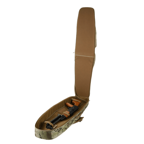 M-Tac Gun Backpack Case 125 cm Gen.II Elite avattuna ase sisällä