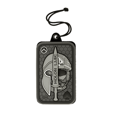 M-Tac Badge Holder – henkilökortti ja patch taktinen muotoilu ja MOLON LABE -kuvio, muovipohja ja Velcro ID:lle ja merkeille, metallisilmä ripustukseen.