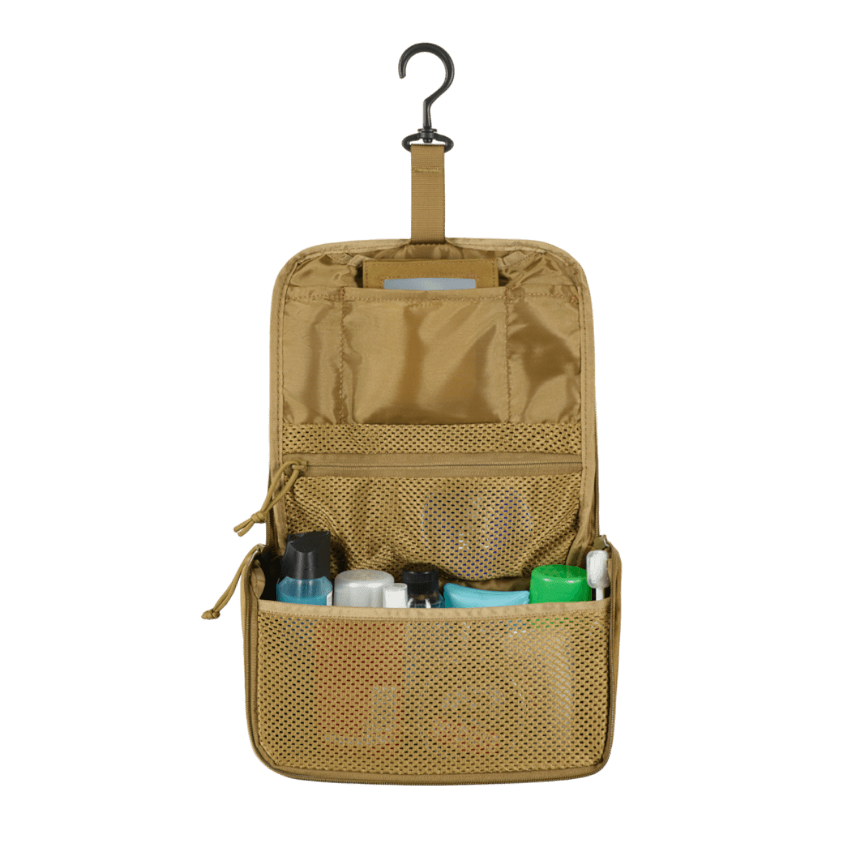 M-Tac Toilettaske i kompakt design, vandafvisende 600D polyester, til tandbørste og barbering, ideel til rejser, 24x15x8,5 cm