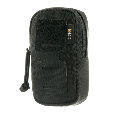 M-Tac PC Utility Pouch Elite musta, MOLLE-liitännällä ja Velcro-paneelilla, valmistettu 500D Cordura:sta taktiseen käyttöön
