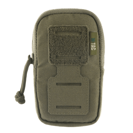 M-Tac PC Utility Pouch Elite Cordura-tasku MOLLE-liitännällä pienten tavaroiden säilytykseen, Velcro-paneeli ja poistoaukko. Mitat: 13 x 6 x 3 cm