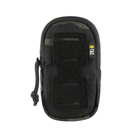 M-Tac Utility Shoulder Pouch Elite Gen.II Cordura 500D Multicam Black, MOLLE-system ja Velcro-panel, mitat: 13 x 7 x 4 cm.