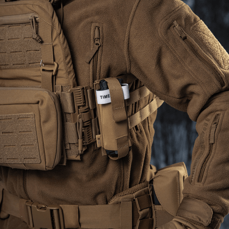 M-Tac Elastinen turnikekotelo Molle Gen.III kiinnitetty taktisiin liiveihin, nopeaan käyttöön, 15 x 5 cm, Cordura.