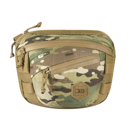 M-Tac Sphaera Hex Hardsling Taske Gen.II Elite camouflage, säädettävä hihna, Cordura-materiaali ja piilotettu aseen kantotoiminto.