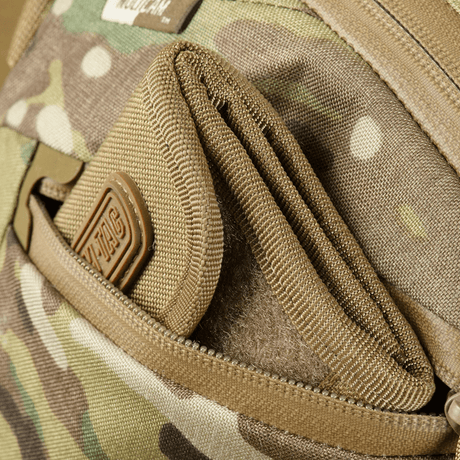 M-Tac Sphaera Hex Hardsling Taske Gen.II Elite Cordura-materiaalista, piilotettu aseen tasku. Keskity sotilaalliseen tyyliin ja toiminnallisuuteen.