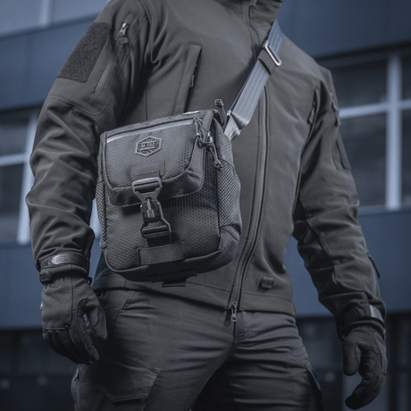 M-Tac Satellite Magnettaske Gen. II Elite Hex, musta Cordura Hex, NIJ-sertifiointi, esitetty galleria-asento 1.