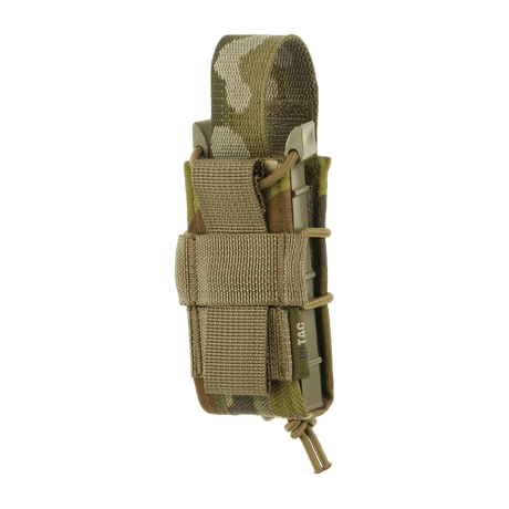 M-Tac Pistol Mag Pouch Gen.3 Cordura 500D, suunniteltu Glock- ja vastaaville lippaille, MOLLE-järjestelmä ja säädettävä elastinen kiinnitys.