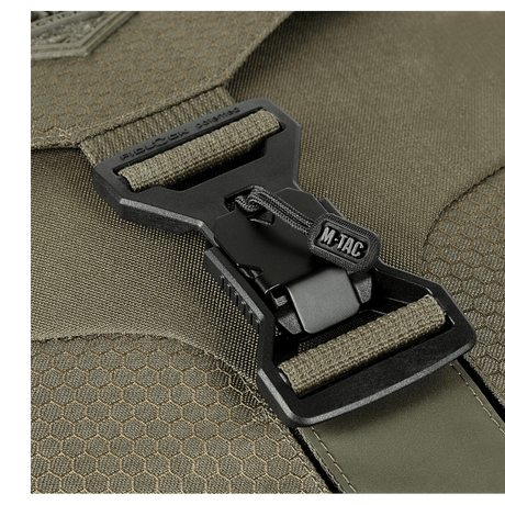 M-Tac Magnet XL Taske Elite Hex FidLock-lukitusjärjestelmällä ja irrotettavalla Velcro-paneelilla; olkalaukku järeässä ja toimivassa muotoilussa.