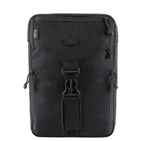 M-Tac Magnet XL Taske Elite Hex mustana, FidLock-lukitus ja Velcro-paneeli; sopii turvalliseen säilytykseen ja nopeaan sulkemiseen.