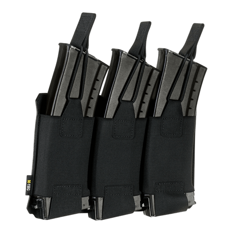 M-Tac Elastinen Triple Magazine Pouch Elite kolmelle AK/AR-lippaalle kevyt ja kompakti muotoilu, MOLLE Laser Cut.