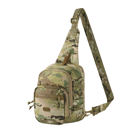 M‑Tac Cross Bag Elite Hex maastokuvio, kompakti laukku/sling-reppu taktiseen käyttöön, 5 litraa, Cordura 500, YKK-vetoketjut ja MIL-SPEC-sovitukset