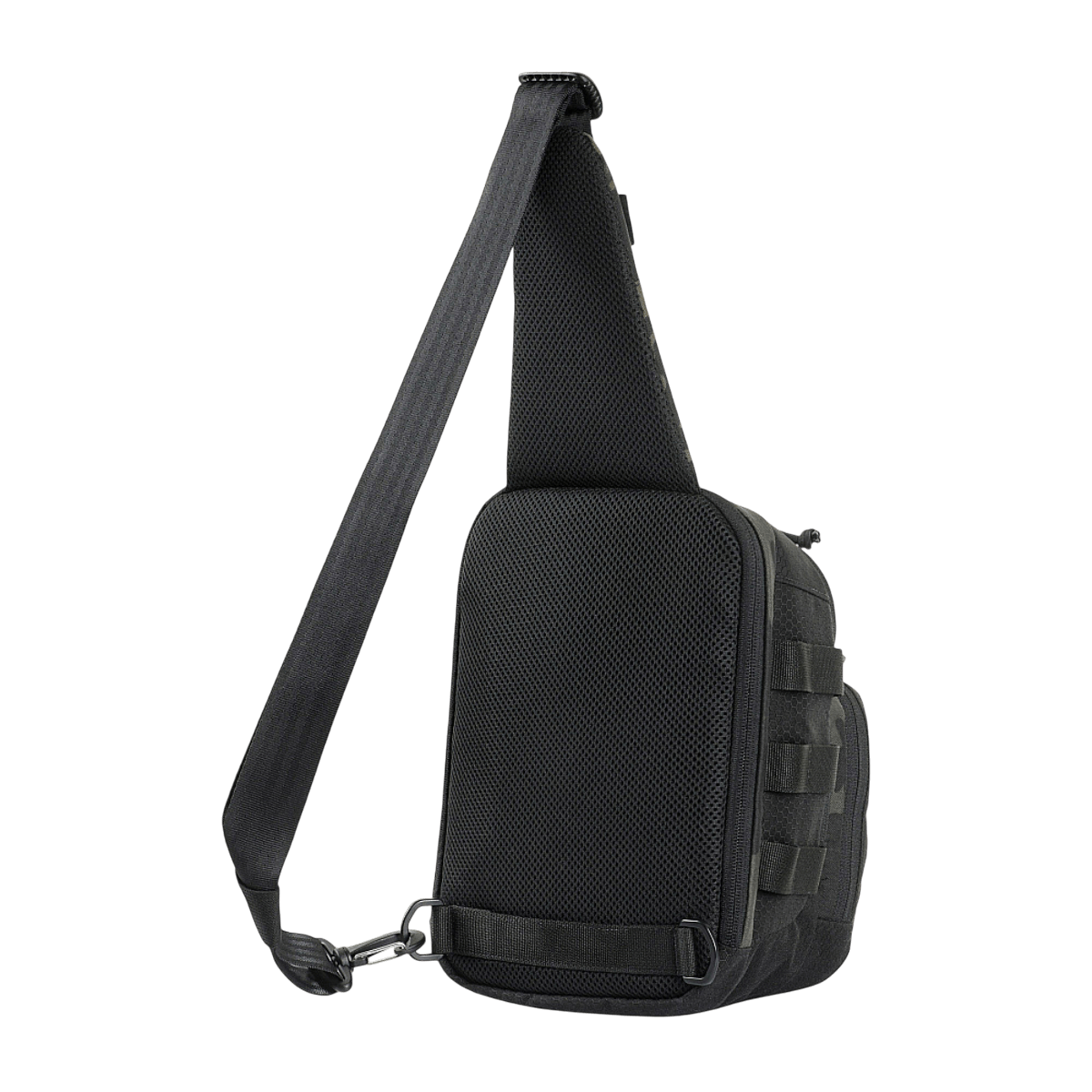 M-Tac Cross Bag Elite Hex - Kompakt sort sling pack til daglig og taktisk brug, 5 liter med Cordura 500 materiale.