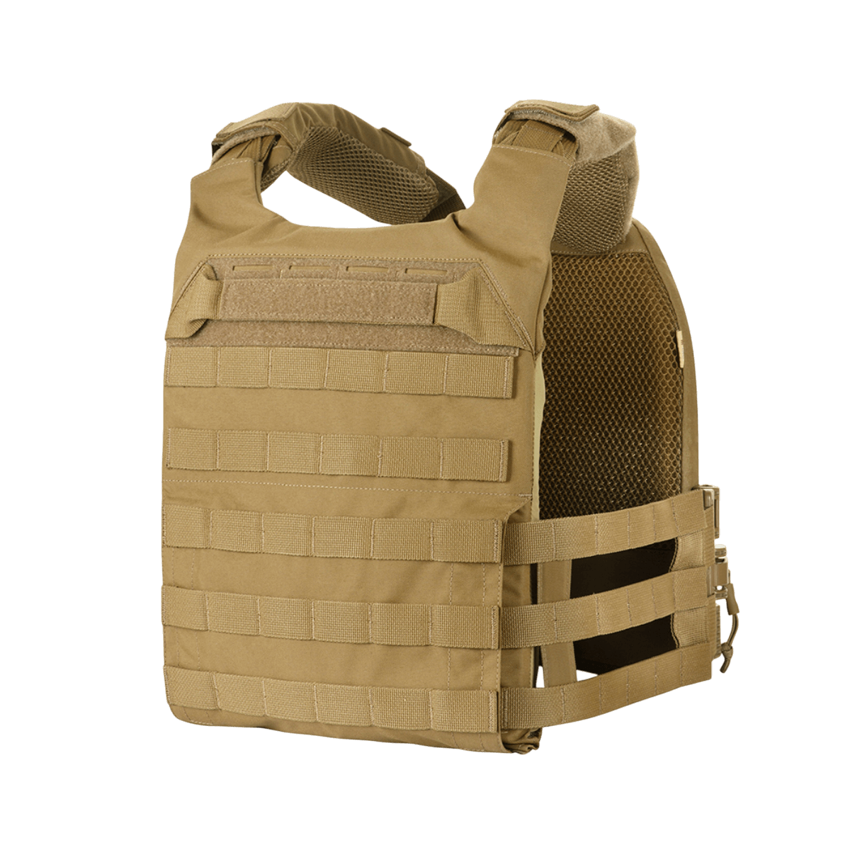 M‑Tac Plate Carrier Cuirass QRS Gen.II i solid Cordura 500D med ergonomisk design og hurtig-release system til taktisk brug.