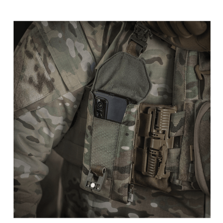 M-Tac Smartphone Lomme Elite Large Hex maastokuvioisena, älykäs WJ-magneettisolki turvalliseen säilytykseen.