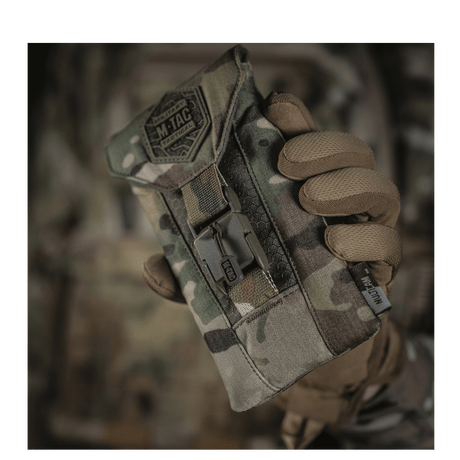 M-Tac Smartphone Lomme Elite Large Hex maastokuvioisena WJ-magneettisoljella ja kulutusta kestävästä CORDURA-materiaalista.