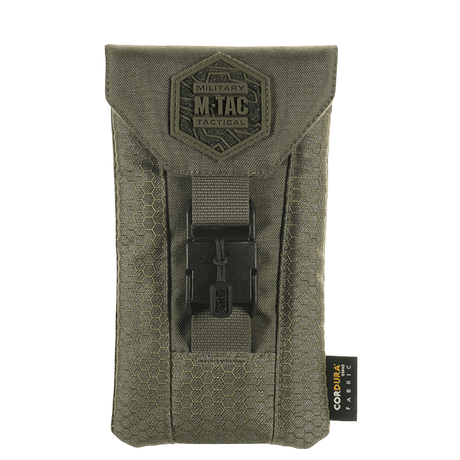 M-Tac Smartphone Lomme Elite Large Hex CORDURA HEX -materiaalista, musta, magneettisoljella, tiheys 1000D. Sopii jopa 6,5 tuuman älypuhelimelle.