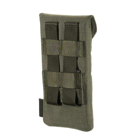 M-Tac Smartphone Lomme Elite Large Hex kestävästä CORDURA HEX -materiaalista WJ-magneettisoljella, tyylikäs musta muotoilu, sopii älypuhelimille jopa 6,5 tuumaa.