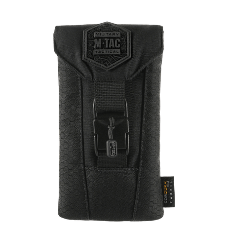 M-Tac Smartphone Lomme Elite Large Hex musta CORDURA HEX -materiaalilla ja WJ-magneettisoljella.