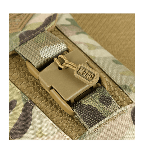 M-Tac Smartphone Lomme Elite Large Hex WJ-magneettisoljella ja kulutusta kestävästä CORDURA HEX -materiaalista, maastokuvio.