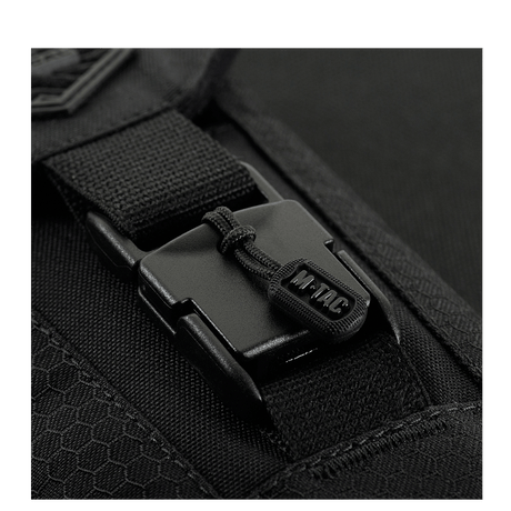 M-Tac Smartphone Lomme Elite Large Hex musta CORDURA HEX ja WJ-soljella, tyylikäs ja kestävä muotoilu.