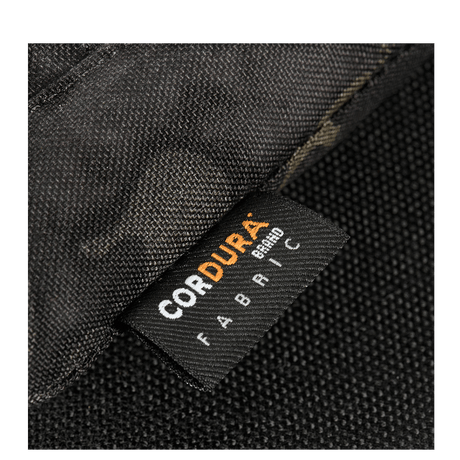 Etiketti M-Tac Smartphone Lomme Elite Large Hex -laukussa, valmistettu CORDURA-materiaalista.