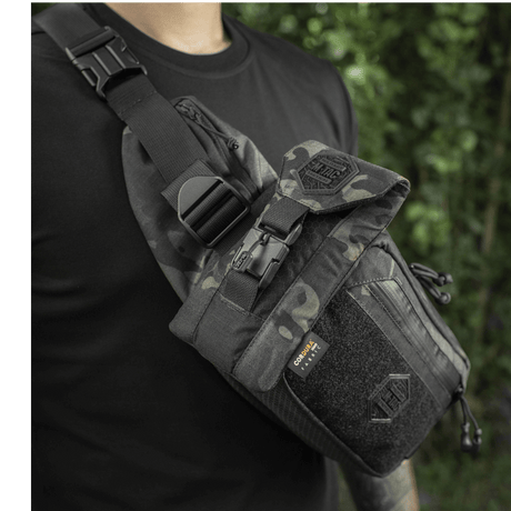 M-Tac Smartphone Lomme Elite Large Hex tyylikäs lompakko Cordura-materiaalista magneettisoljella, sopii älypuhelimille jopa 6,5 tuumaa.