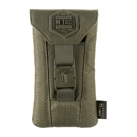 M‑Tac Smartphone Pouch Elite Large Hex kestävästä Cordura HEX 1000D -materiaalista, magneettinen WJ-solki älypuhelimien säilytykseen.