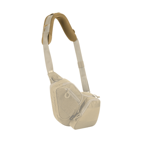 M‑Tac Olkahihnapehmuste 40 mm Elite, olkahihnapehmuste laukuille, Cordura-materiaali, 3D-verkko mukavuutta ja ilmanvaihtoa varten, beige väri.