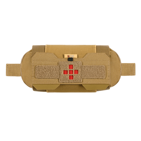 M-Tac Horizontal Medical Pouch Elite Cordura 500D:stä, kenttäensiapupakkaus, vesitiivis YKK AquaGuard -vetoketju, IFAK-järjestäjä.