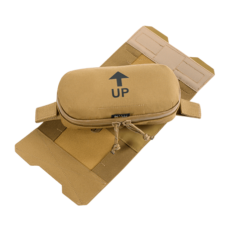 M‑Tac Horizontal Medical Pouch Elite Cordura 500D:llä, YKK AquaGuard -vetoketjulla ja irrotettavalla järjestäjällä, sopii kenttäensiapuun.