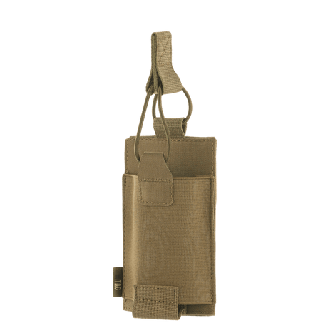 M-Tac elastinen lippatasku yhdelle lipalle Elite Cordura coyote, elastinen kiinnitys, kestävä materiaali, tekninen näkymä, galleria-asento 1.