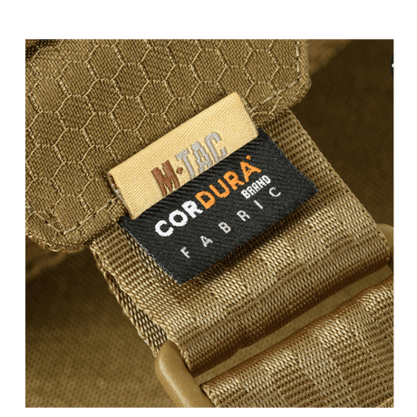 M-Tac Sling Pistoltaske Elite Hex -yksityiskohta Cordura 1000D -kangasmerkistä kestävyyttä varten.