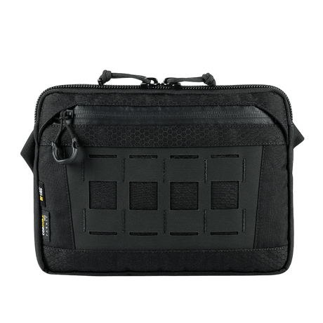 M-Tac Admin-laukku Elite, musta, valmistettu kestävästä Cordura 500D:stä ja Hexistä, YKK- ja Woojin-vetoketjut