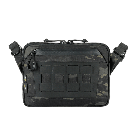 M-Tac Admin-laukku Elite, musta, kestävä Cordura 500D ja säädettävä olkahihna, sopii tyylikkääseen ja käytännölliseen käyttöön